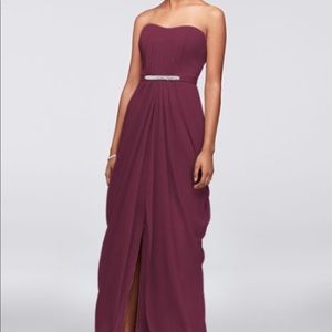 David’s Bridal Strapless Dress